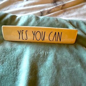 Cute inspirational desk decor.